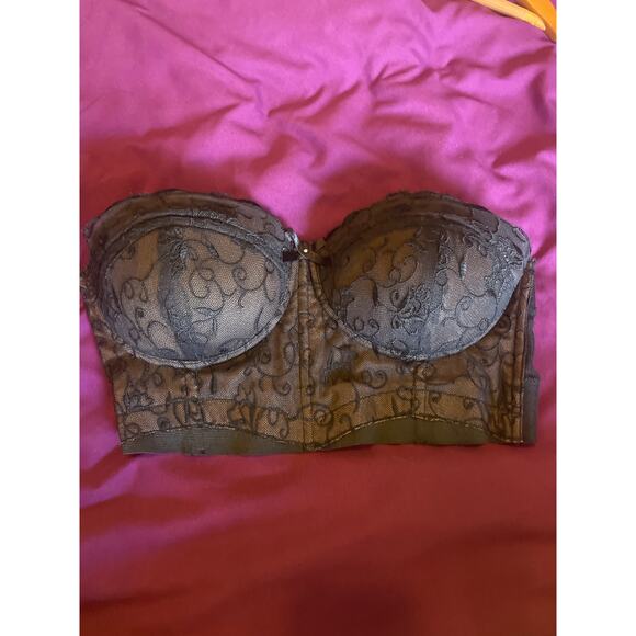 GUESS 30th Anniversary Limited Edition Lace Claudia Corset Bustier Crop Top - Picture 3 of 5